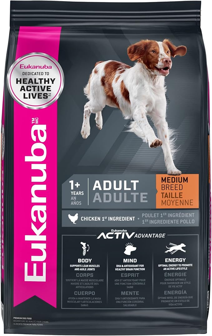 Eukanuba Adult Medium Breed Dry Dog Food, 30 lb Bag
