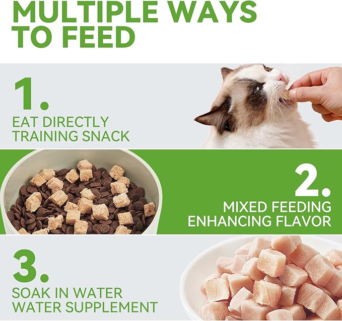 OPET Freeze Dried Cat & Dog Treats,Single Ingredient High Protein Grain Free Crunchy Cat Treats，Healthy Training Treats(1.76oz)