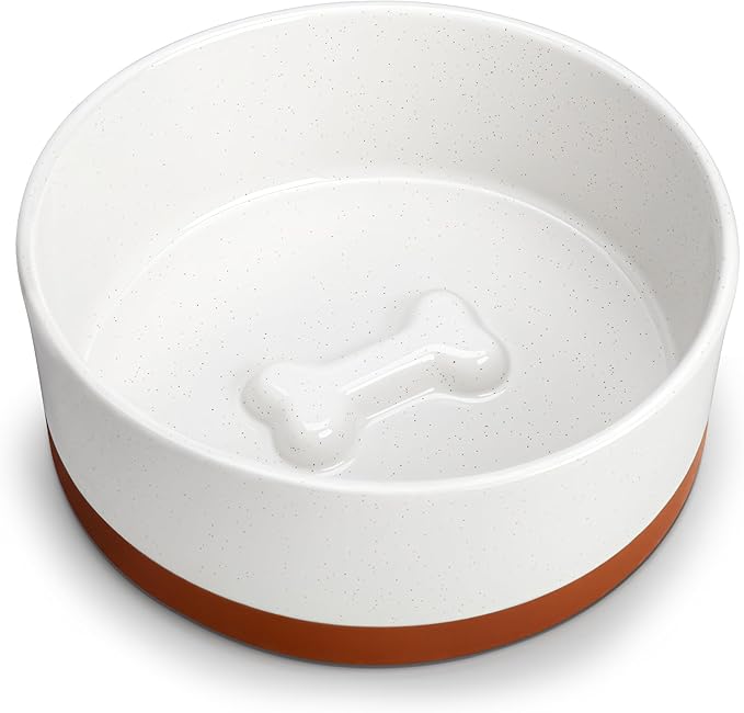 MALACASA Dog Bowls, Ceramic Dog Food and Water Bowls for Large Size Dogs, 6 Cups Capacity Pet Bowl for Large Dogs (L-6 Cups)