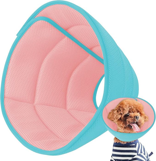 Soft Dog Cone Collar After Surgery Alternative for Dogs to Stop Licking, Comfy Collars for Large/Medium/Small Pet/Cat, Comfortable Elizabethan Neuter Recovery E Cones of Shame Neck & Head Ecollars