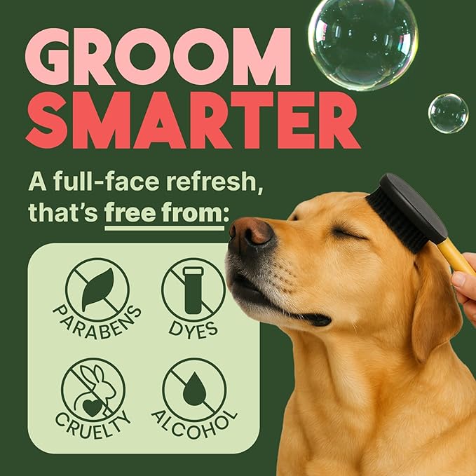 TropiClean Watermelon Waterless Shampoo | Dry Shampoo for Cats & Dogs | Cat & Dog Bath Supplies 7.4 oz | Made in The USA