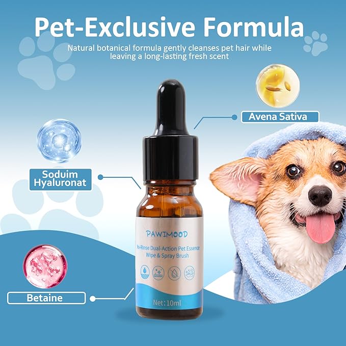 3 in 1 Pet Steam Brush for Dogs & Cats – Self Cleaning, Hair Removal Comb Steam for Shedding & Grooming for Long & Short Haired Pets,Includes Pet Essence