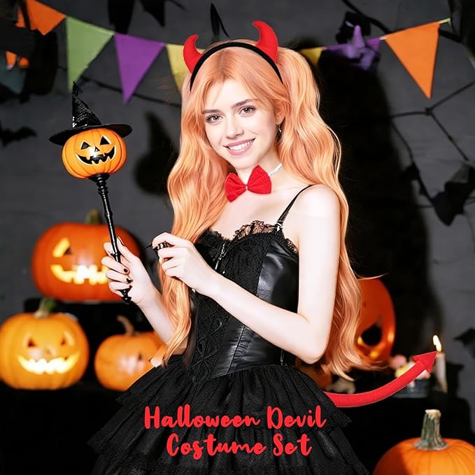 ONEPEACE Halloween Animal Costume Accessory Set for Halloween Party, Birthday, Christmas, Cosplay Animal Fancy Dress up