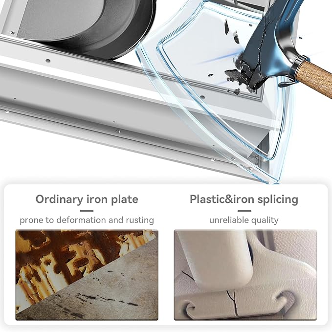 [Petoasis] Heavy Duty Aluminum Dog Door with Lock,3 Flap Insulated Doggie Doors with Installation Manual,Durable and Rust Resistant, Patent: USD1057087S, (Silvery White, XLarge for Door)