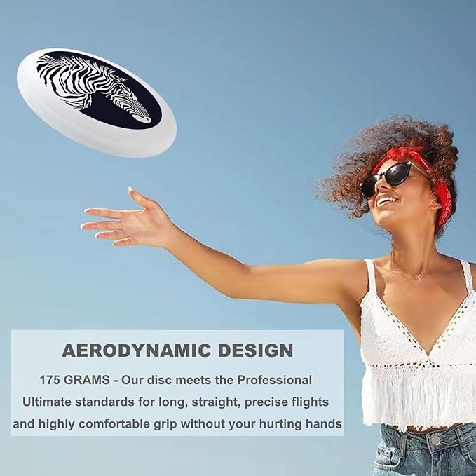 Phoenix Outdoor Flying Disc Fire Phoenix Black Ultimate Disc 175g for Boys Girls Men Women Birthday Christmas