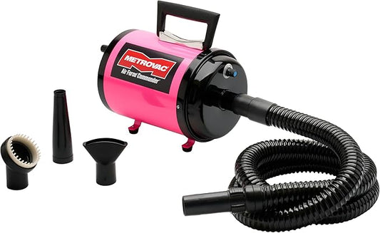 METROVAC AFTD-3V: Air Force Commander Variable Speed Dryer - Pink | 4.0 HP | Professional Pet Grooming Blower | Made in USA
