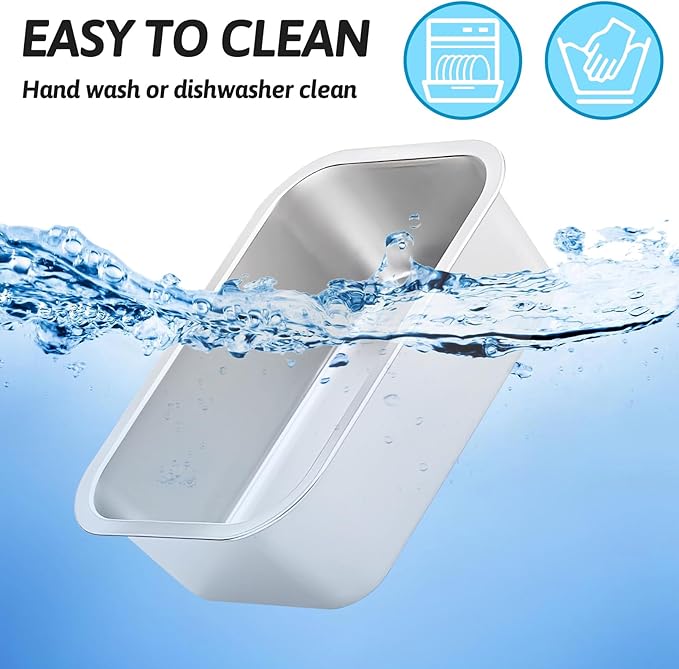 Fhiny 3 PCS Stainless Steel Dog Bowl, 1.2 Gallon Capacity Metal Dog Food & Water Bowls for Medium, Large, X-Large Dogs Indoor & Outdoor Universal Dog Bowl Dishwasher Safe