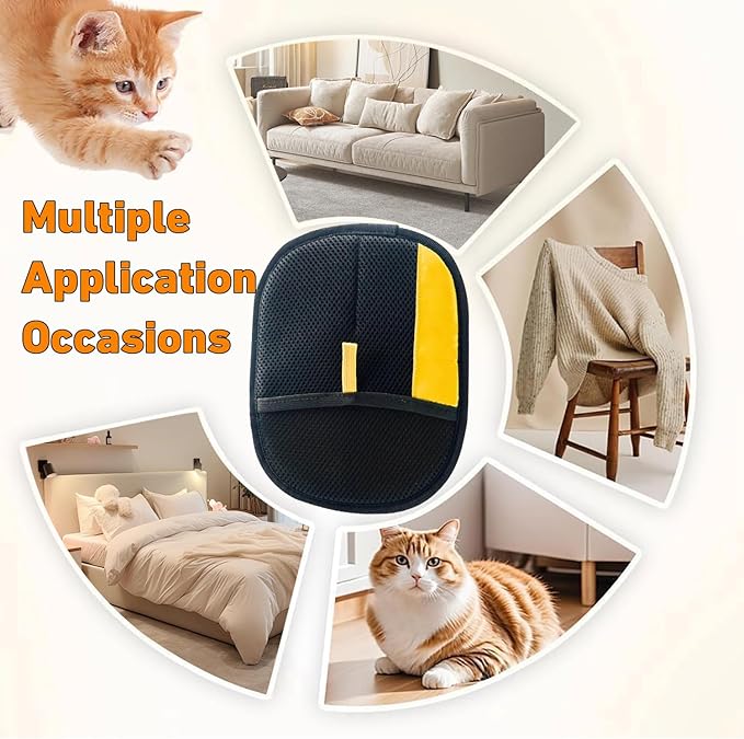 Electrostatic Pet Hair Remover Glove,Magic Brush Pet Hair,Sniffy Universe Dog Brush,Pet Hair Removal Gloves for Pet Hair,Reusable Cat & Dog Hair Remover for Carpet, Curtain(3pcs)