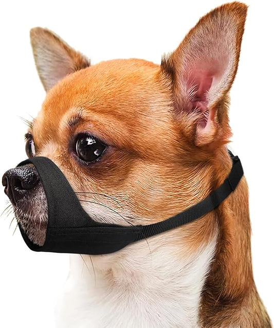 Mayerzon Short Snout Dog Muzzle for Small Medium Large Dog, Soft Muzzle for Chihuahua Shih Tzu American Bulldog for Grooming, Sturdy Oxford Mouth Guard Anti Biting Chewing
