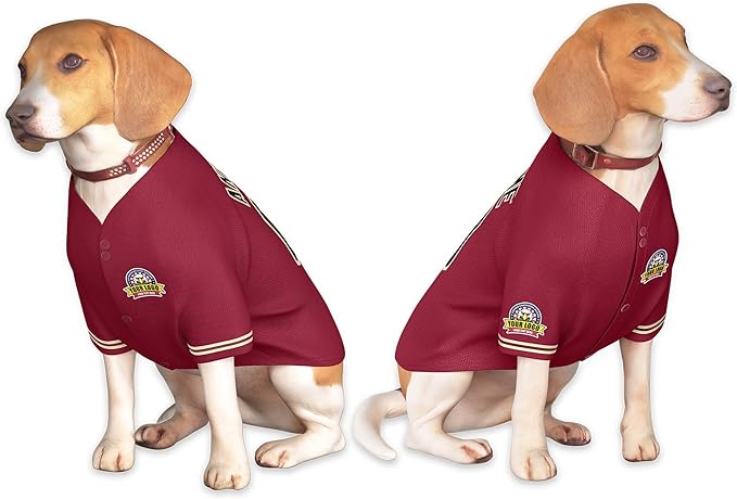 Custom Dog Baseball Jersey with Name Number Logo for Small Pet Dogs-Personalized Dog Shirts