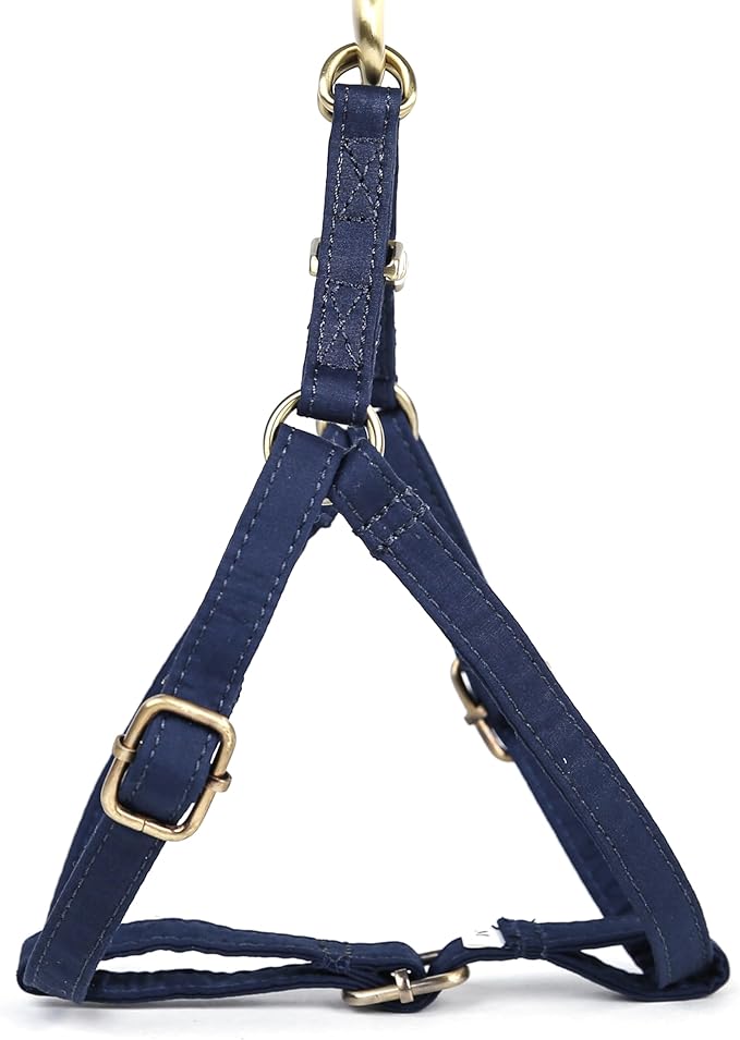 Angie and Allie Organic Cotton Personalized Step in Dog Harness,Custom Dog Halter Vests,Adjustable No Pull Canine Halter Harness for Small Medium Large Dogs