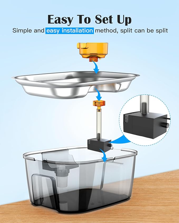 Dog Water Fountain Pump Replacement, Water Pump for lesotc Dog Cat Water Fountain/Dog Water Bowl Dispenser Replacement Pump for D2223, D2341, D2322, D2419 Models