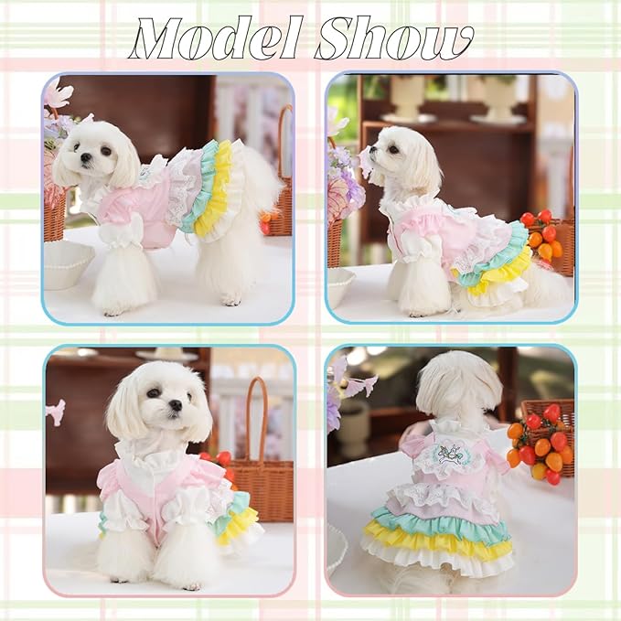 MengYu Puppy Dress Cat Lolita Dress (Pink, XS)