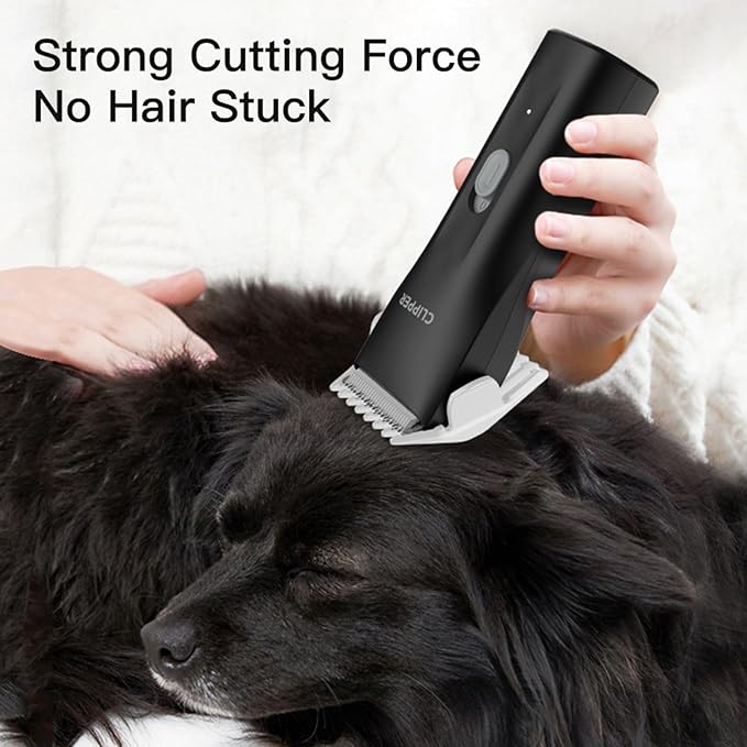 Dog Grooming Kit Clipper for Thick Coat Low Noise Cordless Cat Hair Trimmer Rechargeable Shaver Pet Grooming Tools for Small and Large Animals