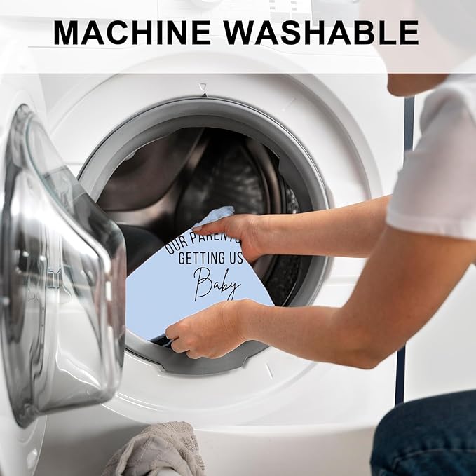 2 Pack Dog Bandanas for Pregnancy Announcement, Cute Adjustable Pet Bandana Scarf for Small Medium Large Dogs, Gender Reveal Puppy Accessories, Soft Breathable Fabric for Puppy Cats(Blue&Pink)