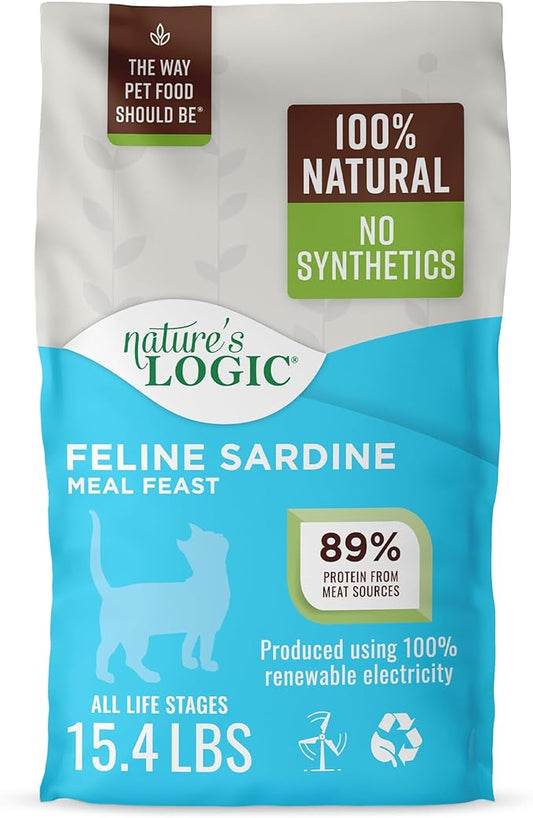 Nature's Logic Sardine Dry Cat Food (1 Pack), 15.4 lb