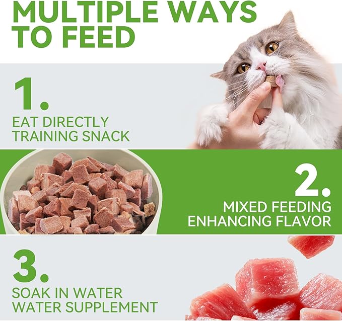 OPET Freeze Dried Cat & Dog Treats,Single Ingredient High Protein Grain Free Crunchy Cat Treats，Healthy Training Treats（Duck, 1.59 oz）