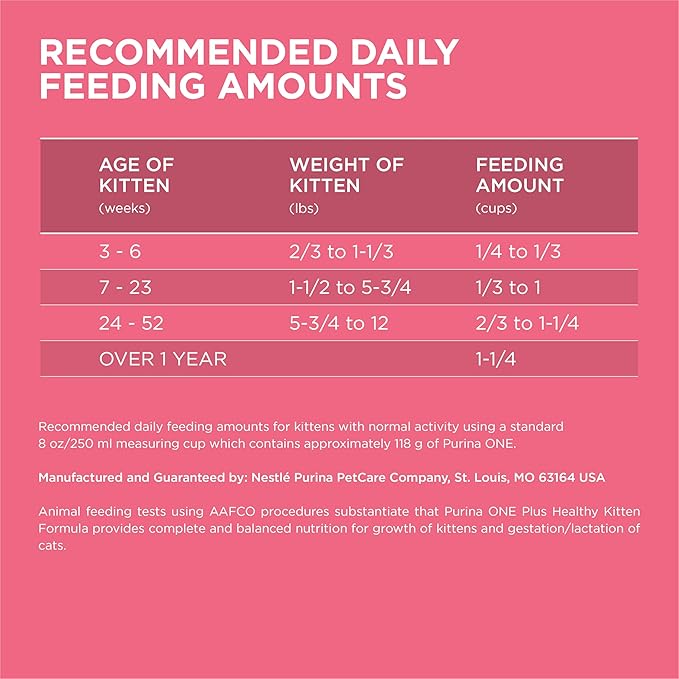 Purina ONE High Protein, Natural Dry Kitten Food, +Plus Healthy Kitten Formula - 16 lb. Bag