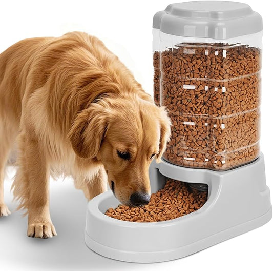Kenond 9.5L Gravity Large Dog Feeder, Automatic Dog Food Dispenser, Suitable for Indoor/Outdoor