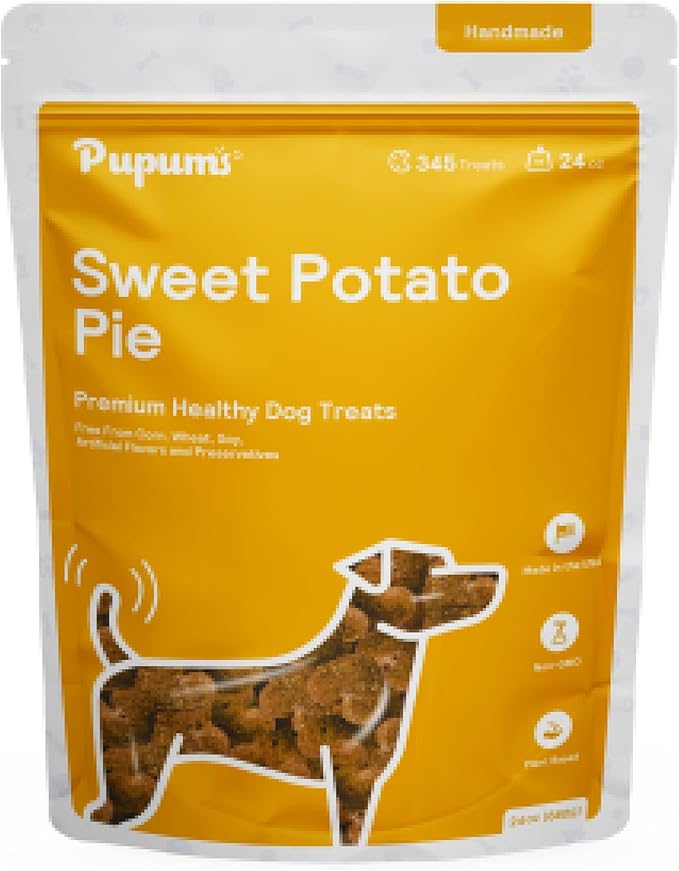 Sweet Potato Dog Treats Organic Grain Free Non-GMO Highly Digestible Dog Biscuits Made in USA (24oz)