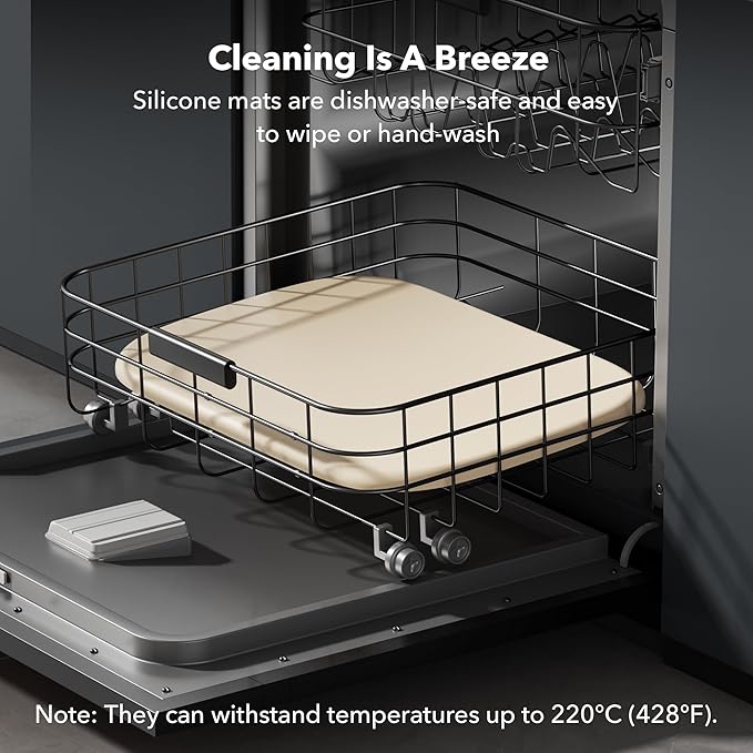 PETLIBRO Pet Food Mat for Cat & Dog, Waterproof Non-Slip Silicone Cat Food Mat for Feeder & Fountain, Dog Food Mat for Bowl & Waterer, Raised Edge Spill Protection Floor, Cove Feeding Mat 17.7"x12"