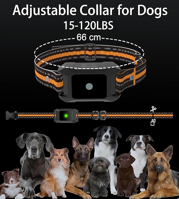Dog Training Collar with Remote 4200FT 3 Dogs - Shock Collar for Barking Control, 4 Modes(Beep/Vibe/Static), IPX7 Waterproof for Swimming, 30-Day Rechargeable Battery, Adjustable for Small to XL Dogs