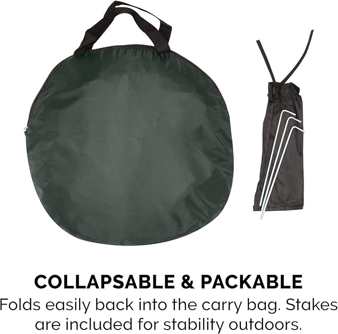 Furhaven Portable Dog Playpen Cat Tent, Pet playground/kennel foldable indoor outdoor zippered puppy crate - Hunter Green, Extra Large