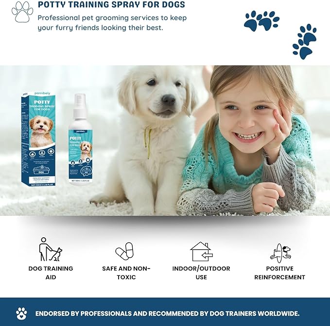 Potty Training Spray for Dogs,Pet Potty Training Spray, Dog Attractant, Indoor Potty and Puppy Pads Trainer, Potty Training and Housebreaking, Puppy Essentials, Safe Dog Pee Spray,100ML