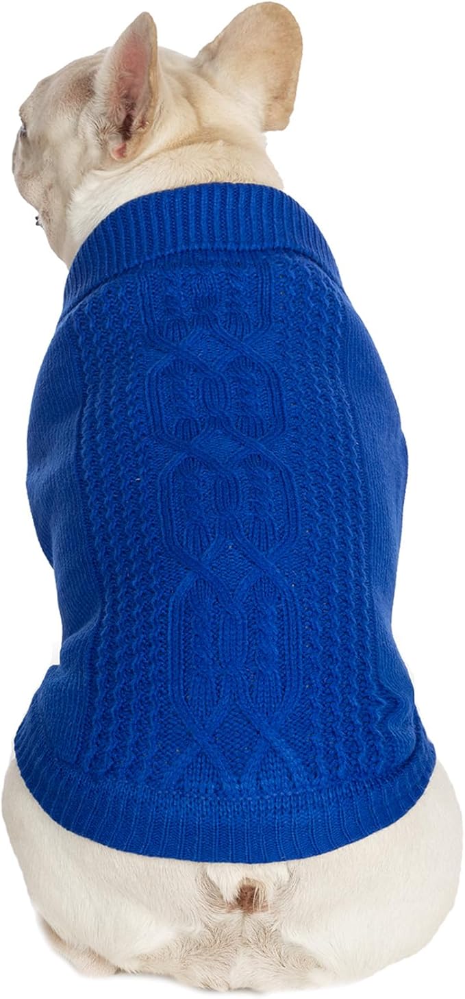 Stretchy Cat Sweater - 17 Colors & 6 Sizes | Snug Winter-Ready Knit for Boy/Girl Cats & Kittens(Dark Blue, X-Large)