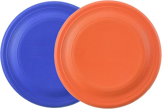 Dog Flying Disc (2 Pack) - Durable Rubber Flying Disc Dog Toy - 9.25" Indestructible Rubber Dog Flying Disc - Puncture Resistant & Bite Resistant Extremely - for Medium Large Dogs