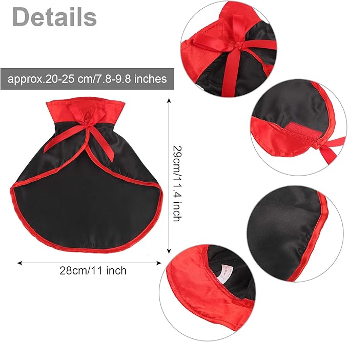 Boao 4 Pcs Halloween Cat Costume Pet Bat Wings with Pumpkin Bells Accessory Puppy and Cat Halloween Cute Dress up Accessories