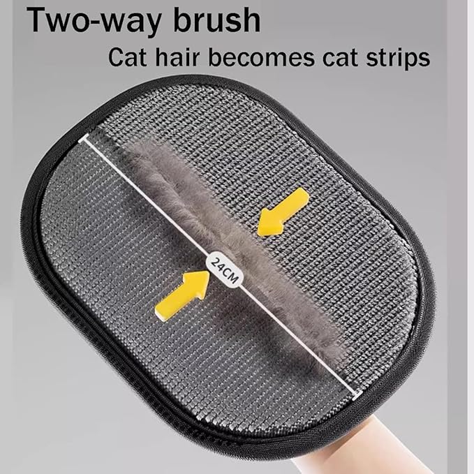 Pet Hair Removal Gloves, efficient pet Hair Beauty Gloves, cat Beauty Hair Removal Gloves, Suitable for Cats and Dogs, Reusable pet Hair Removal Gloves（2pcs）