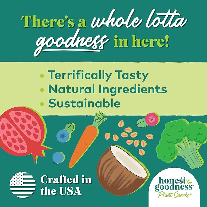 Honest to Goodness Plant Snacks Golden Years Blueberry & Carrot Recipe Dog Treats, Enriched with Omega 3s & Postbiotics, 8oz