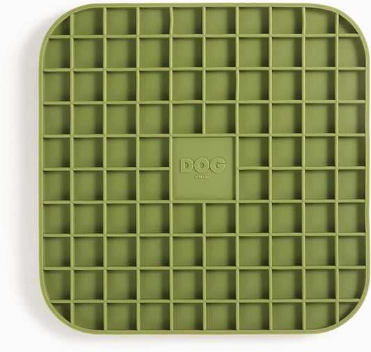 DOG by Dr. Lisa Lick Mat for Dogs - Grooming & Bath Time Mat - Suction Cup Slow Feeder Pad for Dogs - 53 Suction Cups - Great for Brushing, Washing & Feeding - Dishwasher Safe - Vet Created