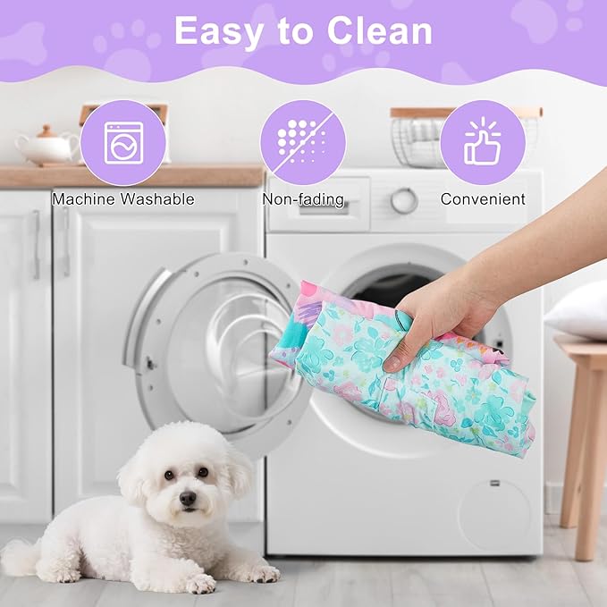 Bienbee Dog Pajamas, 4 Pack Cute Soft Dog Puppy Clothes Dogs Pjs Onesies Jammies Outfit Adjustable Breathable & Stretchy Clothes for Small Medium Large Dogs Girl Boy Puppy-S