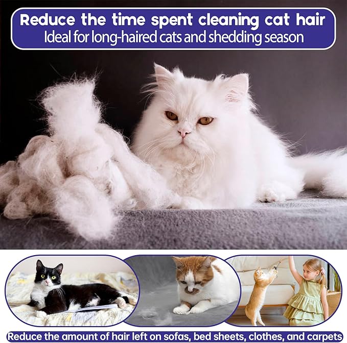 QBLEEV Cat Onesie for Cats After Surgery, Sticky Hair Cat Pajamas for Cats Only, Recovery Suit Shirt for Male Female, Full Body Long Sleeve Surgical Bodysuit, Stop Licking & Shedding