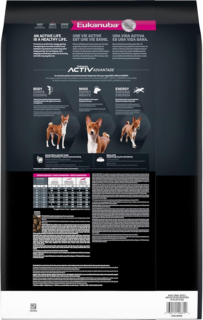 Eukanuba Adult Small Bites Dry Dog Food, 30 lb