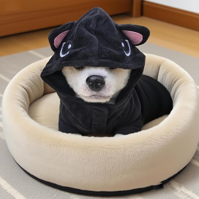 Pet Costume for Small Dogs Cats,Halloween Hoodies Winter Puppy Coat Outfits Funny Pajamas Clothes for Christmas Party,Cat S