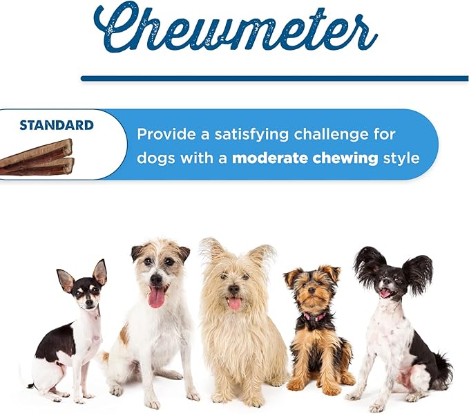 Best Bully Sticks 4 Inch Bully Sticks - 16 oz (Pack of 1) - 100% Natural Grass-Fed, Grain and Rawhide Free, Ideal for Small or Young Canines