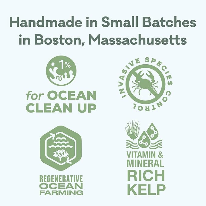 Polkadog Green Monstah Bones Crunchy Treats - Dog Treat for Small & Large Dogs with Vitamin-Rich Kelp, Omega-3, Protein - New England Green Crab & Kelp Blend - Training Size