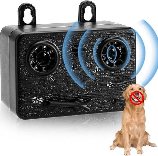 Anti Barking Devices, Auto Dog Barking Control Devices with 3 Modes, Rechargeable Ultrasonic Dog Bark Box Dog Barking Deterrent Devices, Effective Stop Barking Dog Devices for Indoor & Outdoor Dogs I