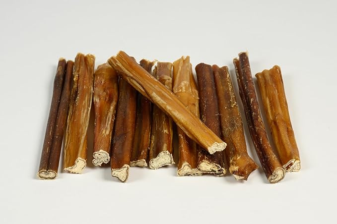 Big Lu - 4” Bully Sticks, 10 Count, 100% Grass-Fed Beef Chews, Fully Digestible, Long-Lasting Treats for Puppies and Small to Medium Dogs, Natural Single-Ingredient Chews for Keeping Dogs Busy