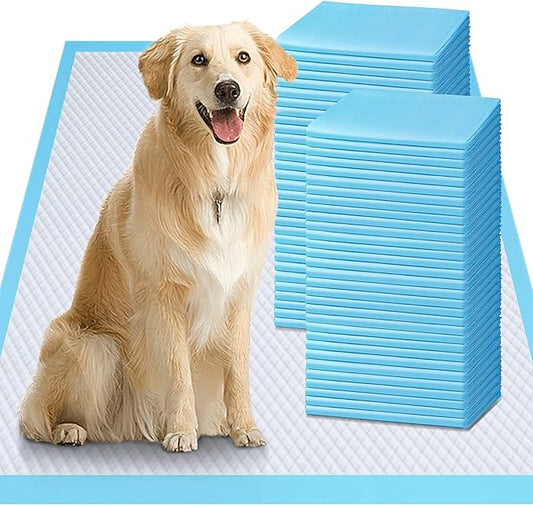 Gimars XXL Thicken 6 Layers Ultra Absorbent Dog Pee Pads Extra Large Leak-Proof Odor-Control Puppy Training Pads Quick Dry Pee Pads for Dogs Cats Pets