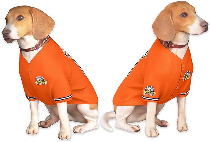 Custom Dog Baseball Jersey with Name Number Logo for Small Pet Dogs-Personalized Dog Shirts