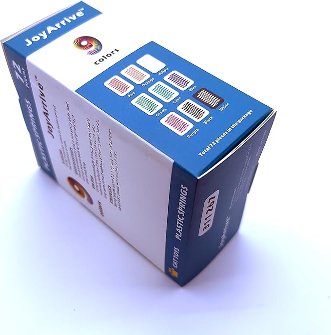 9Colors Cat Springs Toy for Indoor Cats, Interactive Self-Play Hunting Toy for Kittens, Biting & Swatting Creative Coil Toys 72Pcs