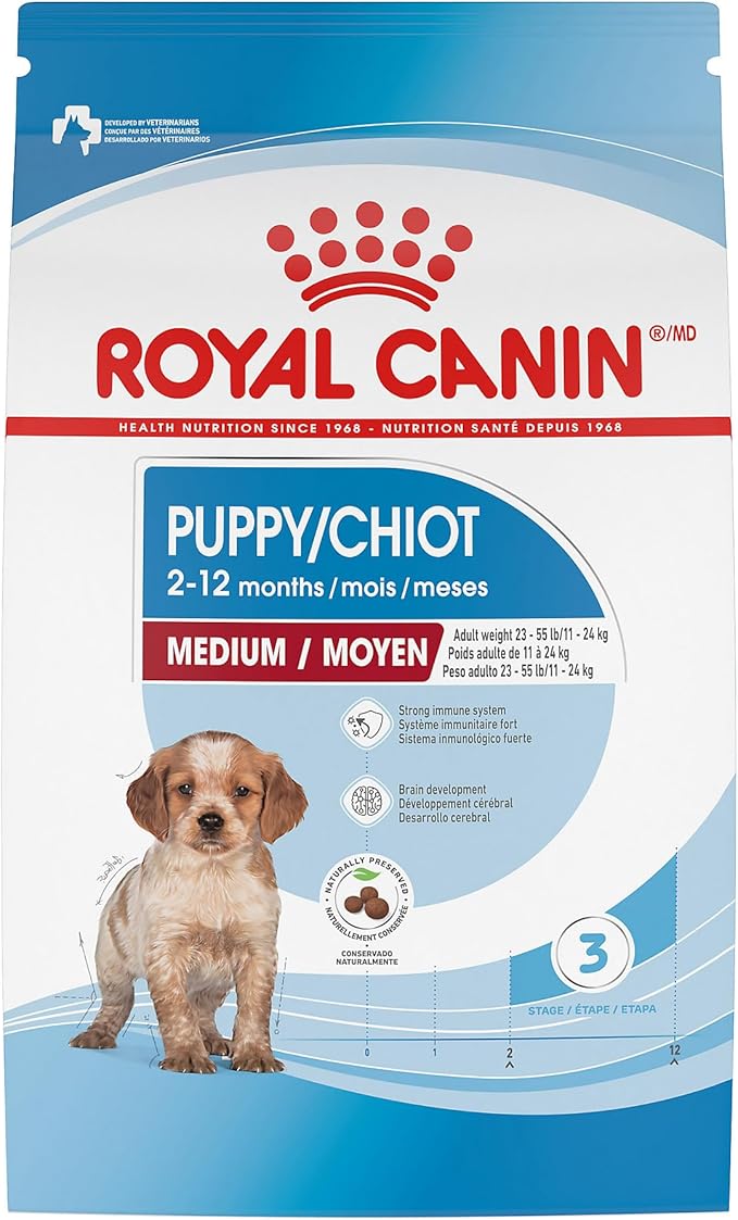 Royal Canin Size Health Nutrition Medium Puppy Dry Dog Food, 30 lb bag