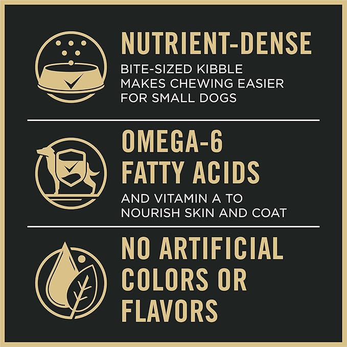 Purina Pro Plan Small Breed Dog Food Shredded Blend Chicken and Rice Formula With Guaranteed Live Probiotics - 18 lb. Bag