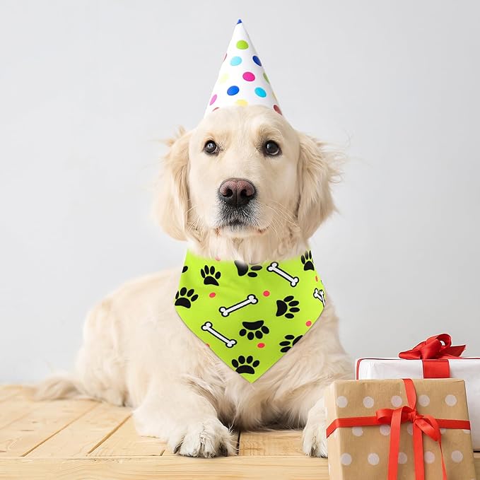 Sanwuta 72 Pcs Dog Bandana Bulk Washable Puppy Triangle Scarfs Cat Bandanas Adjustable Soft Cute Pet Triangle Bibs Accessories for Small Medium Dogs Cats Pets Costume(PET Pattern)