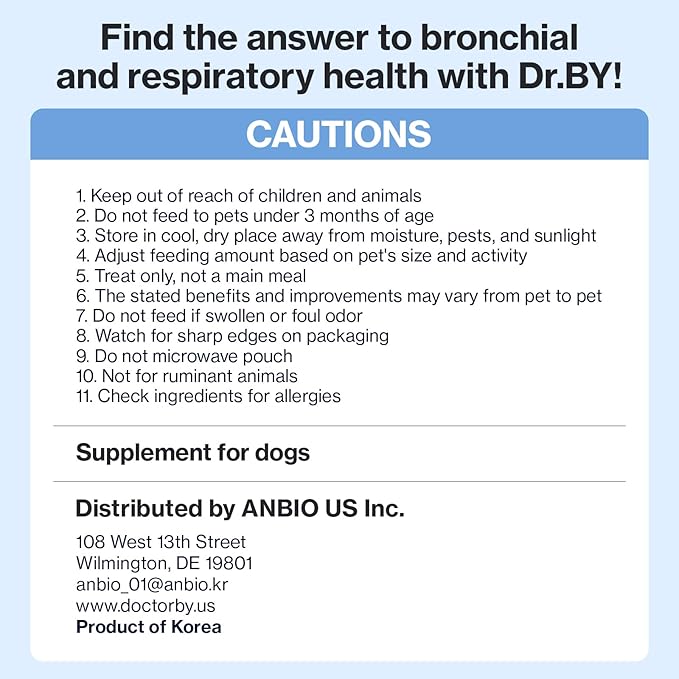 Doctor By Breath Bronchial Supplements for Dogs - Dog Cough Relief - for Dry, Wet & Barkly Pet Cough (8.5 Ounce (Pack of 1))