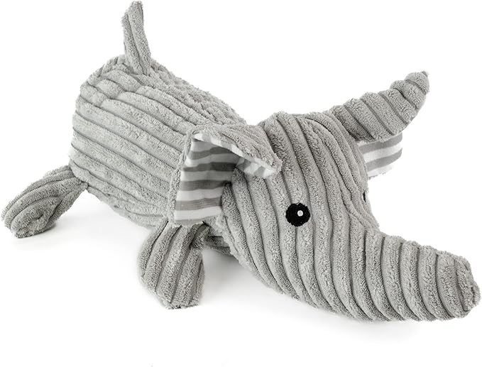 Giftable World Dog, Safari and Bug Pet Plush Toy with Squeaker (Lying Rhino, Hippo, Elephant)